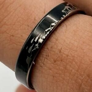 Black Star Wars Hoth Battle Men’s Ring